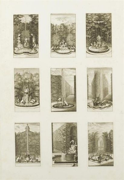 null VERSAILLES
Planches du Labyrinthe de Versailles.
In plano : 41 gravures par...