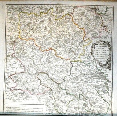 null FRANCE
- A/ BONNE (Rigobert) (50x36 cm) : Carte des gouvernements de Flandre...