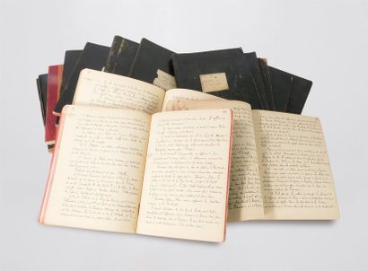 null WW1 - GUERRE 1914-18
Journal de guerre sur 17 cahiers rédigé par Mr Brehier,...