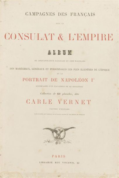 null VERNET (Carle) - NAPOLÉON 1er
145 planches extraites de "Campagnes des Français...