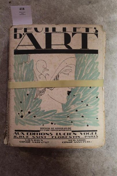 null FEUILLETS d'ART
6 volumes de la collection (n° 1 d'octobre 1921 au n°6 d'août...