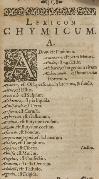 null JOHNSON (William)
Lexicon chymicum cum obscuriorum verborum, et rerum hermeticarum,...