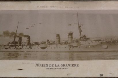 null MARINE - PHOTOGRAPHIE
Vue du croiseur corsaire Jurien de La Gravière, marine...