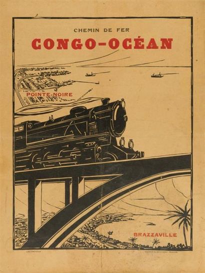 null AFFICHE CHEMIN de FER CONGO-OCÉAN
Affiche "Chemin de fer Congo-Océan". Pointe...