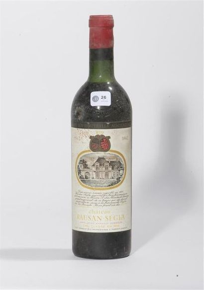 null 1962 - Château Rauzan Ségla
Grand Cru Classé Margaux - rouge - 1 blle