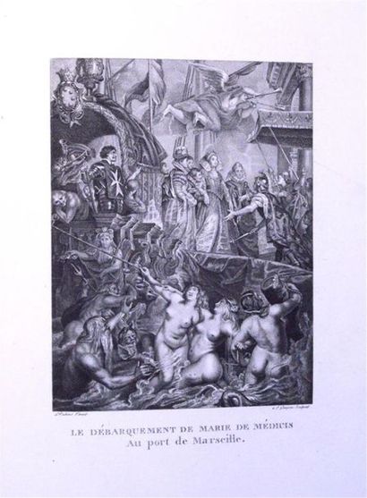 null RUBENS : Album de la galerie de Rubens dite du Luxembourg composé de vingt-cinq...