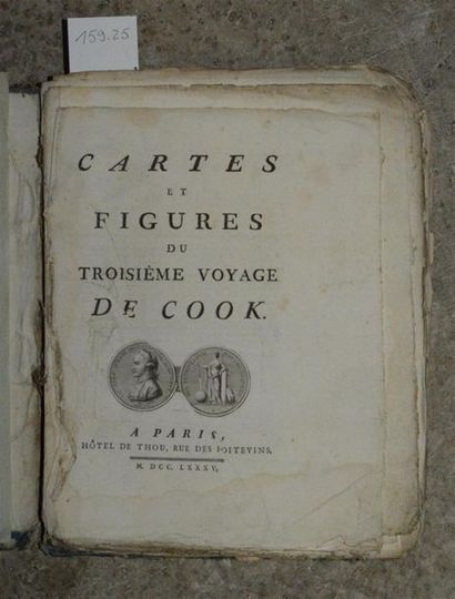 null VOYAGES - COOK : Cartes et figures du troisième voyage de Cook. Paris, Hôtel...