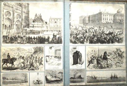 null Daumier - Divers caricaturistes - CARICATURE - ALBUMS : Réunion de 4 grands...