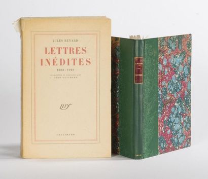 null RENARD (Jules) : Lettres inédites. 1883-1910. Paris, Gallimard, 1957. In-8 :...