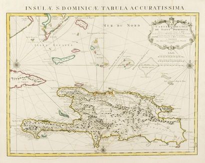 null Saint Domingue - L'ISLE (Guillaume, de) : Insulae S. Dominicae tabula accuratissima....
