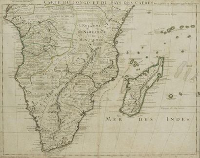 null L'ISLE (Guillaume, de) : Carte du Congo et du pays des Cafres. (c. 1708). Format...