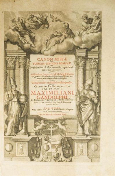 null KÜNBURG (Maximilian Gandolphe, von)
Canon Missae juxta formam editionis Romanae...