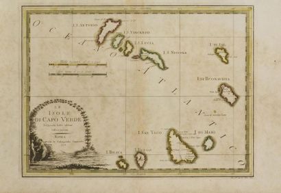 null CASSINI (Giovanni Maria) : Le isole Olanda di Capo Verde. Delineate sulle osservazioni....