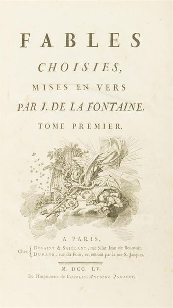 null LA FONTAINE (Jean de) - [OUDRY]
Fables choisies. Paris, Desaint & Saillant ;...