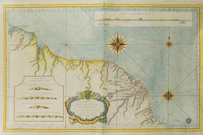 null Guyane - BELLIN (Jacques Nicolas) : Carte reduite des costes de la Guyane depuis...