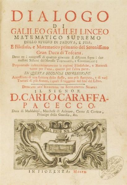 null GALILÉE
Dialogo di Galileo Galilei linceo matematico supremo dello studio di...