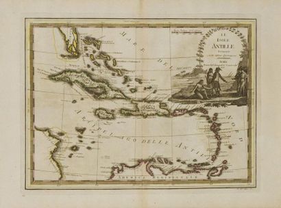 null CASSINI (Giovanni Maria) : Le isole Antille. Delineate sulle osservazioni. Roma,...