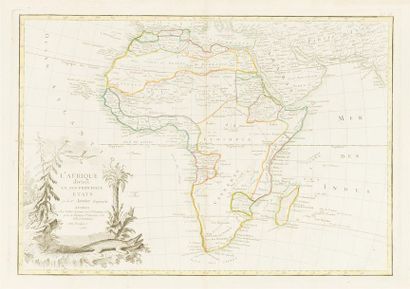 null Afrique - Africa - L'ISLE (Guillaume, de) : Carte d'Afrique dressée pour l'usage...