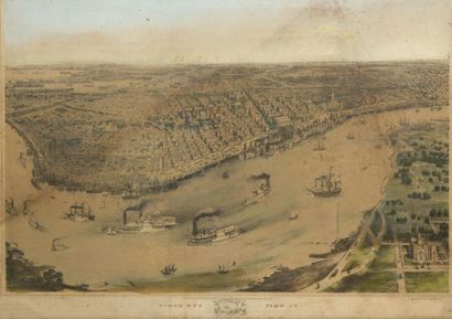 null NEW ORLEANS
BACHMANN (John)
Bird's-eye view of New Orleans, Louisiana with the...
