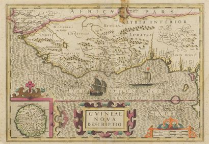 null Afrique - Africa - HONDIUS (Jodocus) : Guinea Nova Descriptio. Amsterdam, 1609....