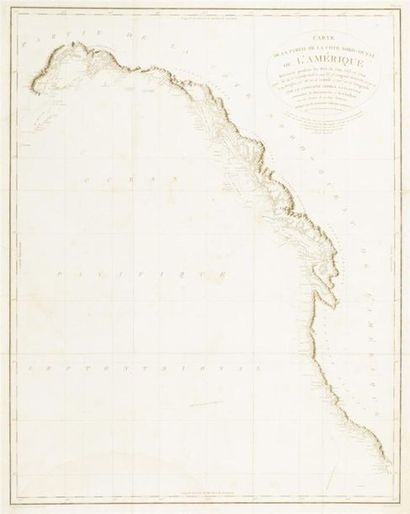 null Amérique - America
VANCOUVER (George, capt.)
Karte von Amerika. Nach d'Anville...