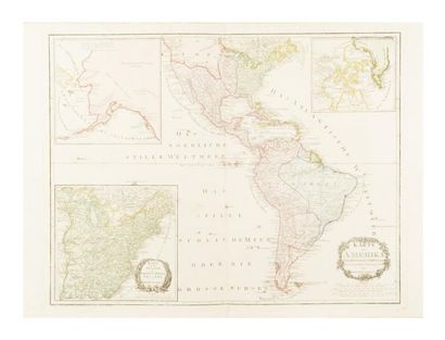 null Amérique - America
VANCOUVER (George, capt.)
Karte von Amerika. Nach d'Anville...