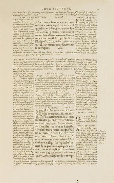 null CICÉRON
Marci Tullii Ciceronis Familiarum epistolarum libri XVI. Cum singulis...