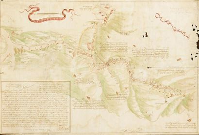 null PLANS AQUARELLÉS - MILITARIA - FORTS
1/ Plan du port de Louisbourg (St Pierre...