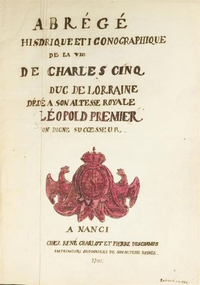 null CHARLES V
Abrégé historique et iconographique de la Vie de Charles V Duc de...