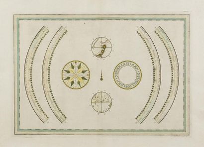 null 3 cartes - CASSINI (Giovanni Maria) : Tavola Sferica. Rome, Calcographia Camerale,...