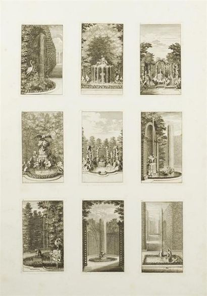 null VERSAILLES
Planches du Labyrinthe de Versailles.
In plano : 41 gravures par...