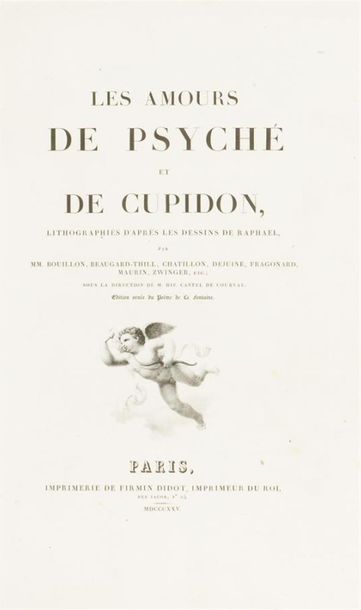 null LA FONTAINE (Jean de)
Les Amours de Psyché et de Cupidon lithographiés d'après...