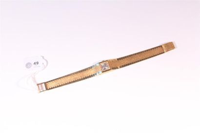null Iposa, montre bracelet de dame en or jaune 18 carats (750 millièmes), bracelet...