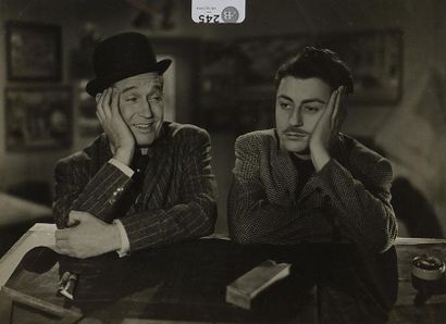 null Sam LEVIN (1904-1992)
Maurice Chevalier et François Périer dans " Le silence...