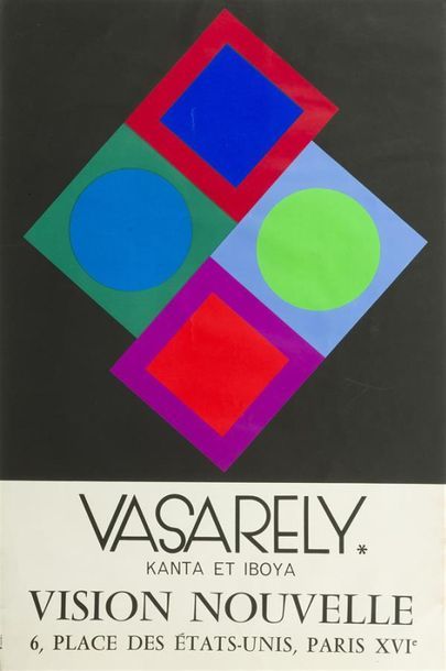 null Ensemble de 4 affiches d'exposition
- Giacometti. Galerie Maeght
- Vasarely....