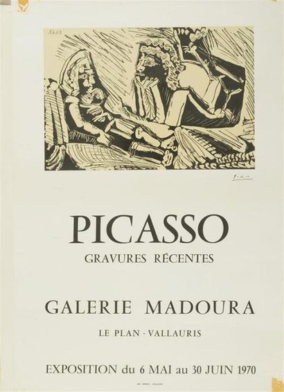 null Picasso (D'après)
2 affiches d'exposition
- Galerie Madoura. « Gravures récentes »...