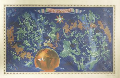 null Ensemble de 2 affiches anciennes
- Falcucci 1948 
Affiche ancienne Air Atlas....