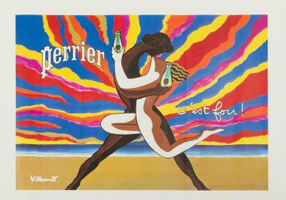 null Villemot 
2 affiches « Perrier »
Dimensions : 62 x 50 cm.