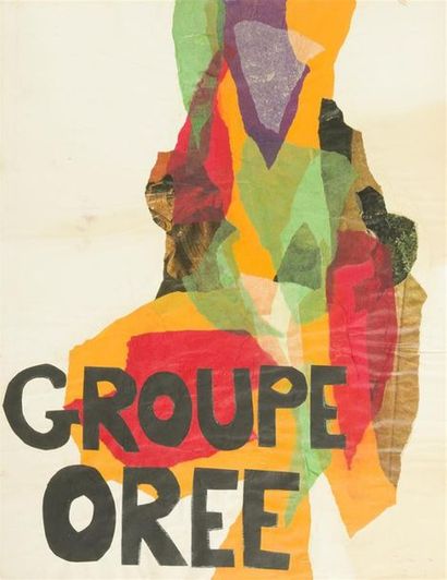 null Maquette d'affiche " Exposition Skelbye" - Galerie Zunini + Collage "Groupe...