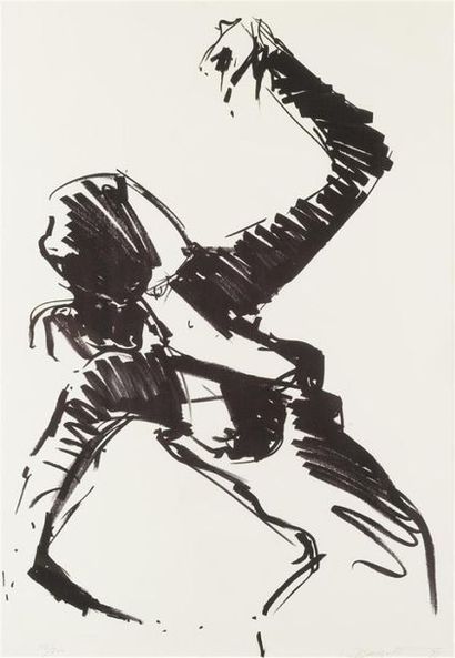 null Jean-Claude DAUGUET (1939-2002)
Suite de 8 lithographies 
«Danseuses de flamenco»
Signées...