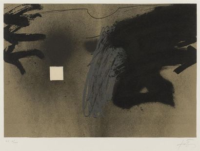 null Antoni TAPIES (19232012)
Quadrat blanc.
Planche pour le Catalogue de l'exposition...