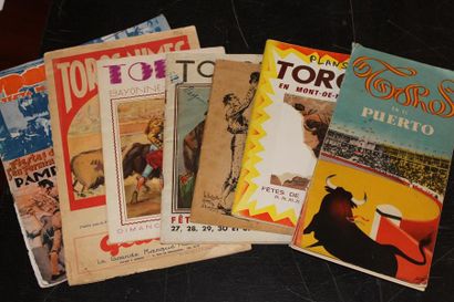 null ENSEMBLE DE PROGRAMMES
Toros en Nîmes 1932 (?), Bayonne-Biarritz 1956, Toros...