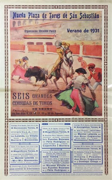 null PETITE AFFICHE SAN SEBASTIAN Verano 1931
Ill. R.Llopis
On y joint : un cartel...