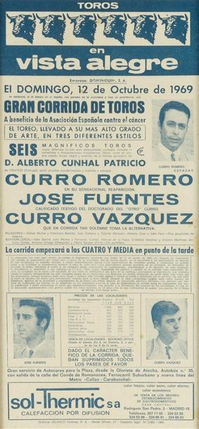null TROIS CARTELES DE MANO
Toros en Tudela le 25 juillet 1951
Ill. Reus
42 x 18...