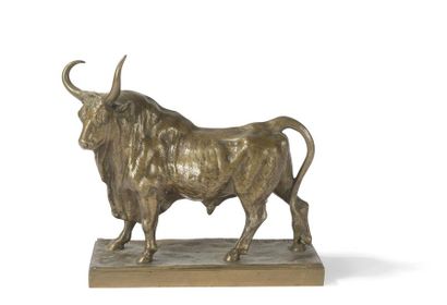 null D'après J. CLESINGER. Rome 1858
Sujet taureau en bronze
Haut.: 20 Long: 23 cm
On...