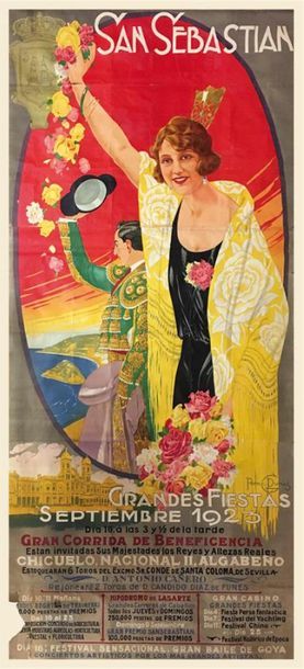 null GRANDE AFFICHE SAN SEBASTIAN 1923
Ill. Perez Durias
Dim.: 287 x 123 cm
(Légers...