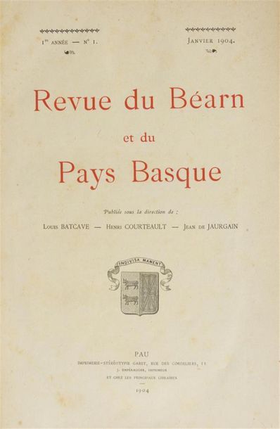 null REVUE du BEARN et du PAYS BASQUE
Revue du Béarn et du Pays basque. Publié sous...