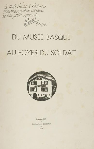 null MUSÉE BASQUE
Études sur l'Art Basque : * Fascicule I/ Philippe VEYRIN : L'art...