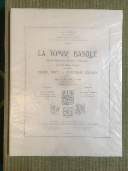 null COLAS (Louis)
La Tombe Basque - Recueil d'Inscriptions Funéraires et Domestiques...