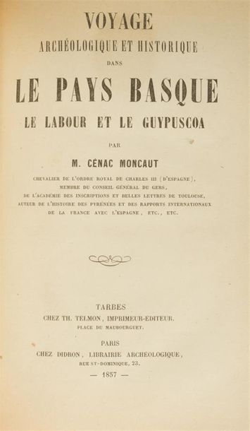 null CENAC MONCAUT (Justin Édouard Mathieu)
Voyage archéologique et historique dans...